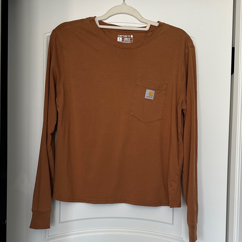 Carhartt Tan Long Sleeve Pocket Tee